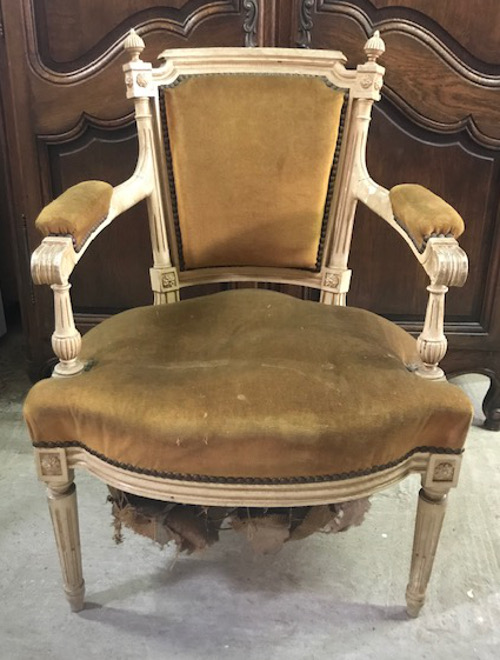 old french louis xvi armchair